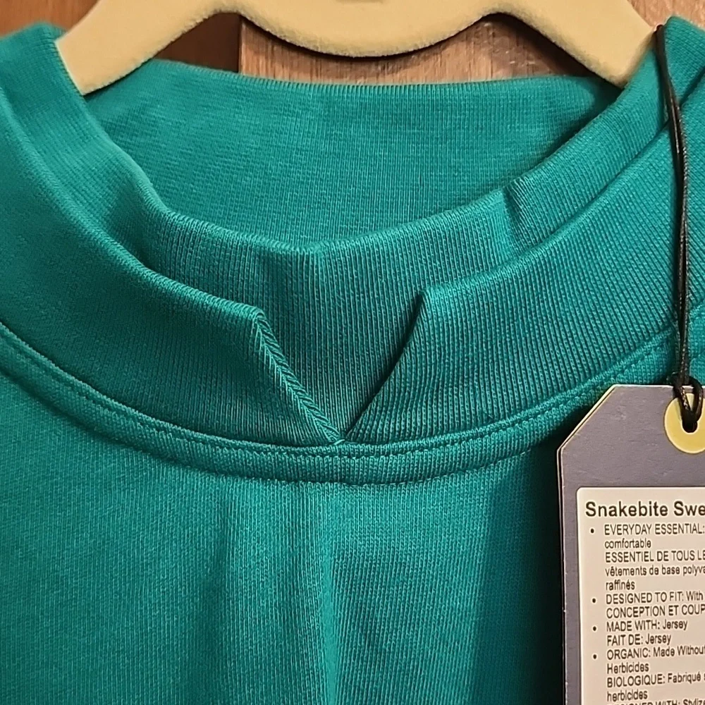PrAna Mens CREWNECK SWEATSHIRT SIZE S ST, Teal NWT
